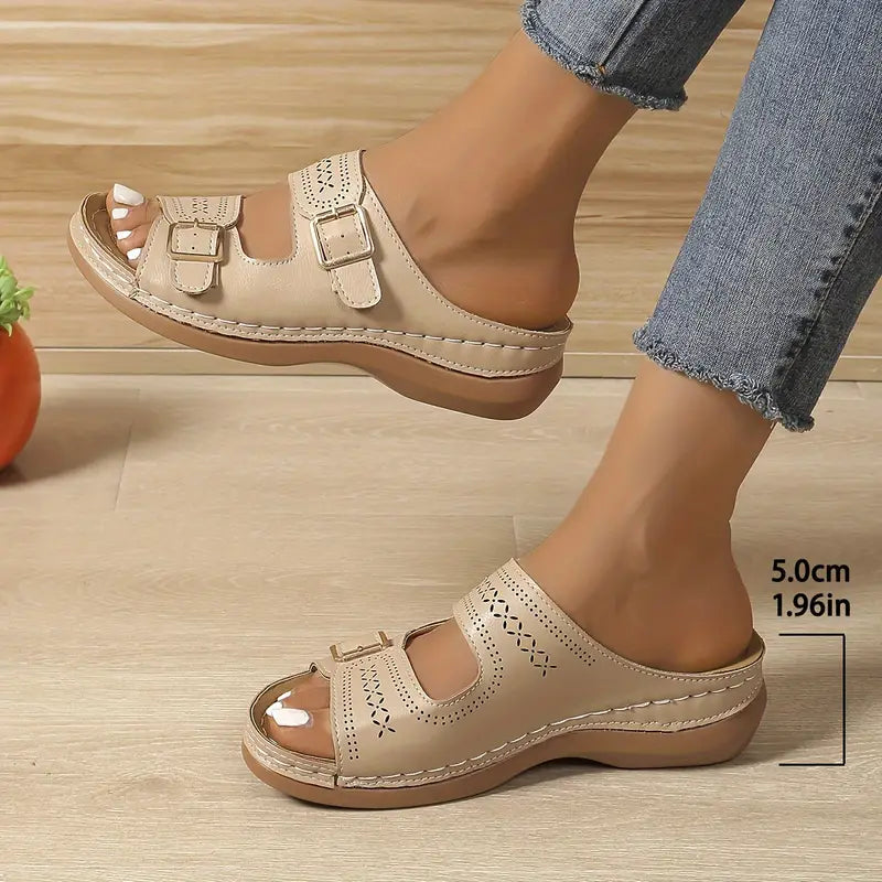 Anika | Stylish Adjustable Wedge Sandal