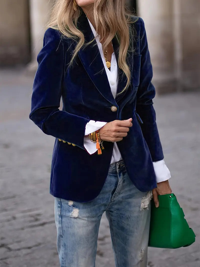 Diane | Elegant Velvet Blazer