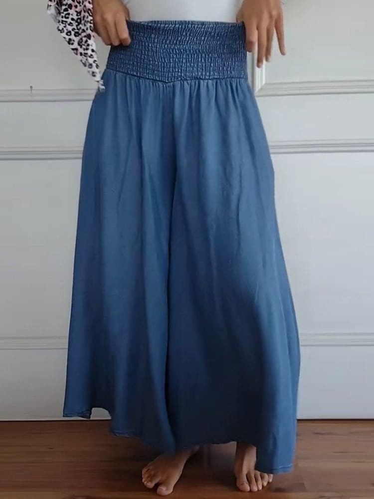 Trinity | Cotton Wide-Leg Pants