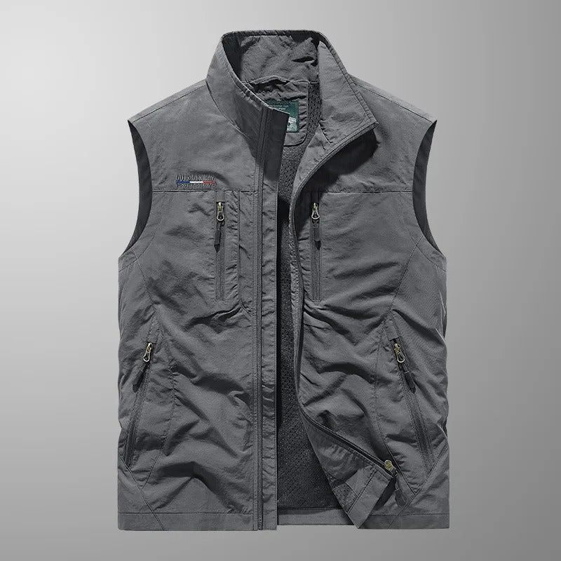 Asher | Multi-Pocket Breathable Outdoor Cargo Vest