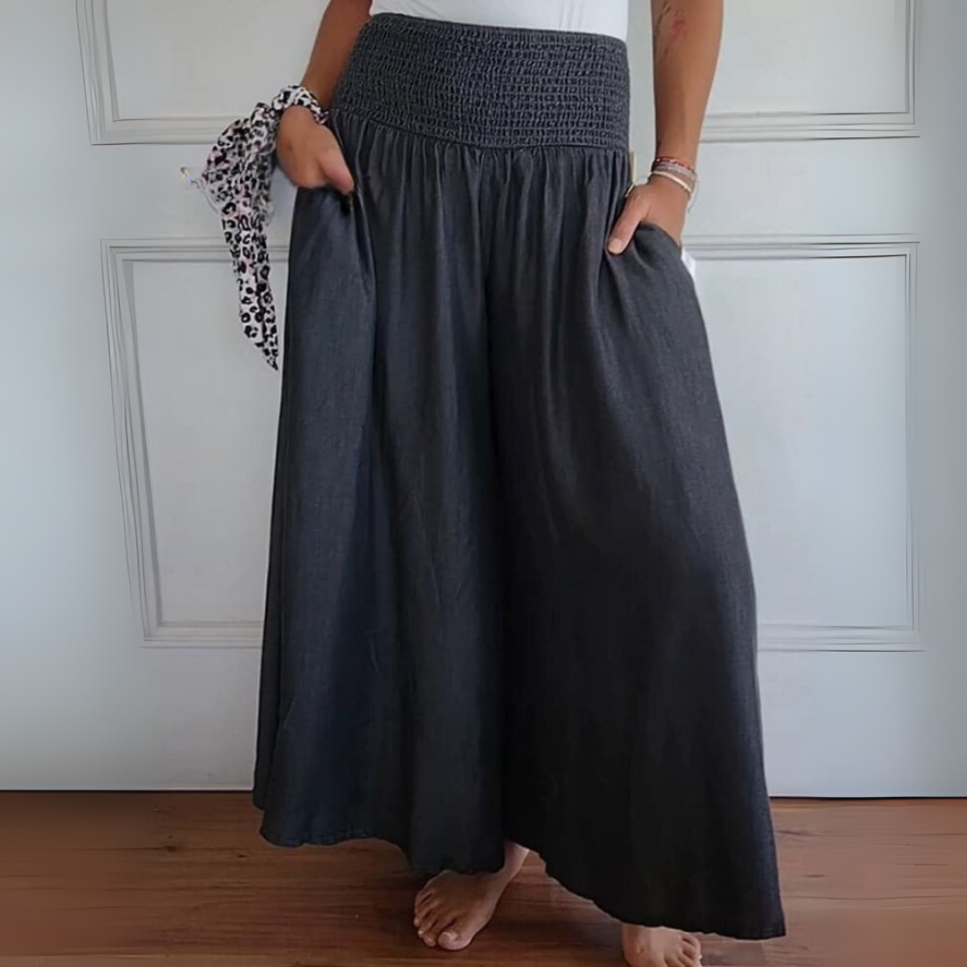 Trinity | Cotton Wide-Leg Pants