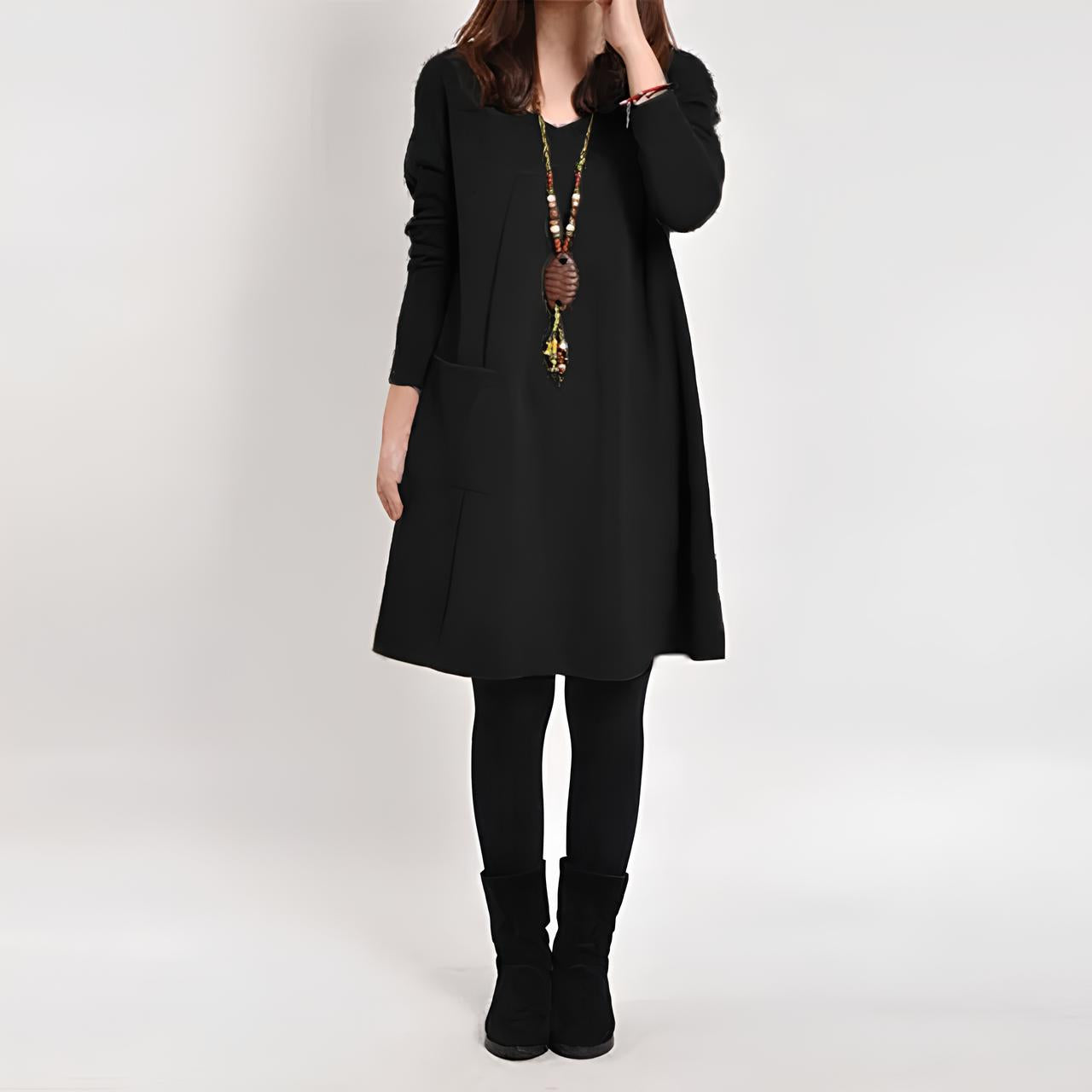 Lilira | Vintage Long Sleeve Dress for Women