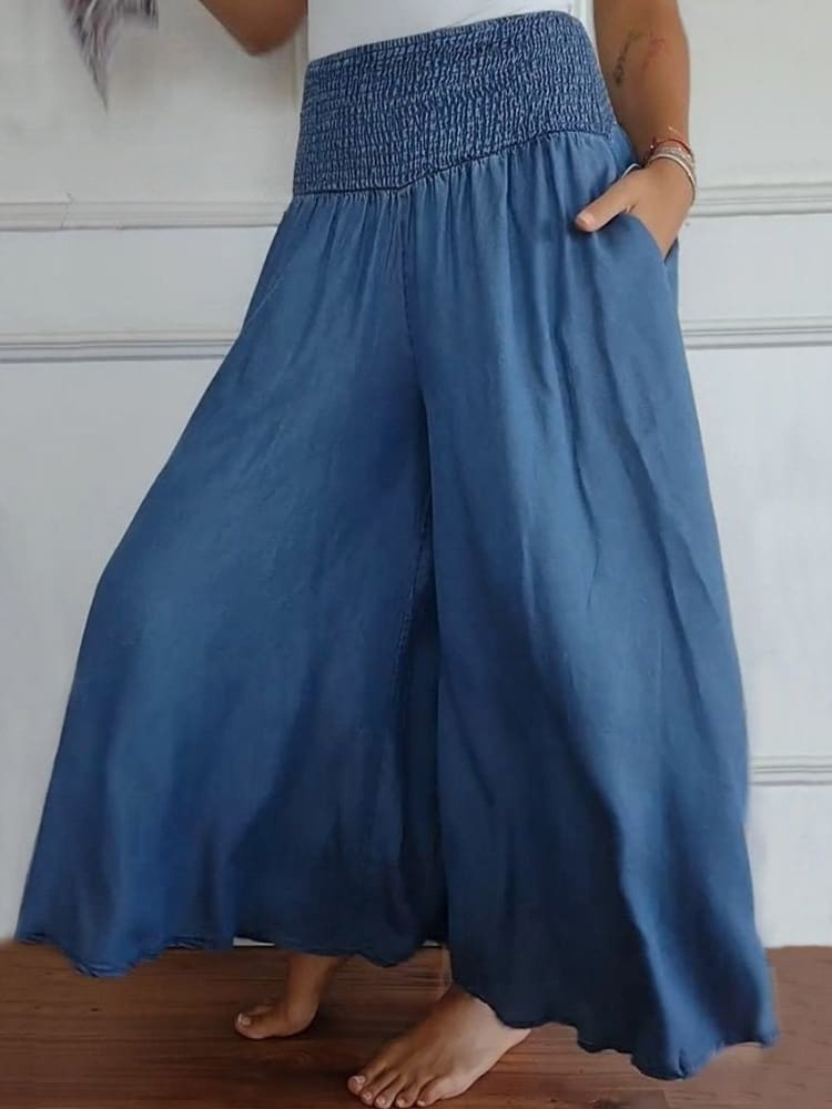 Trinity | Cotton Wide-Leg Pants