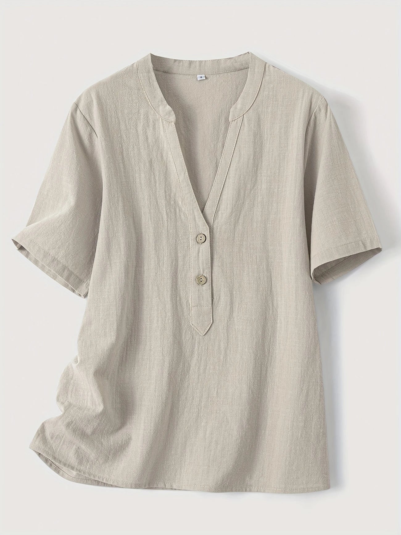 Freya | Fashionable V-neck And Short Sleeve Blouse