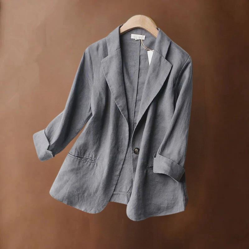 Tahia | Stylish Linen Blazer