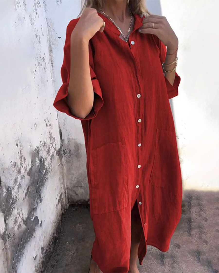 Vivienne | Elegant Casual Shirt Dress