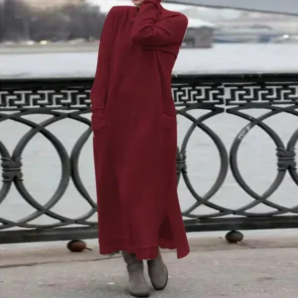 Stella | Maxi dress in wool and cotton