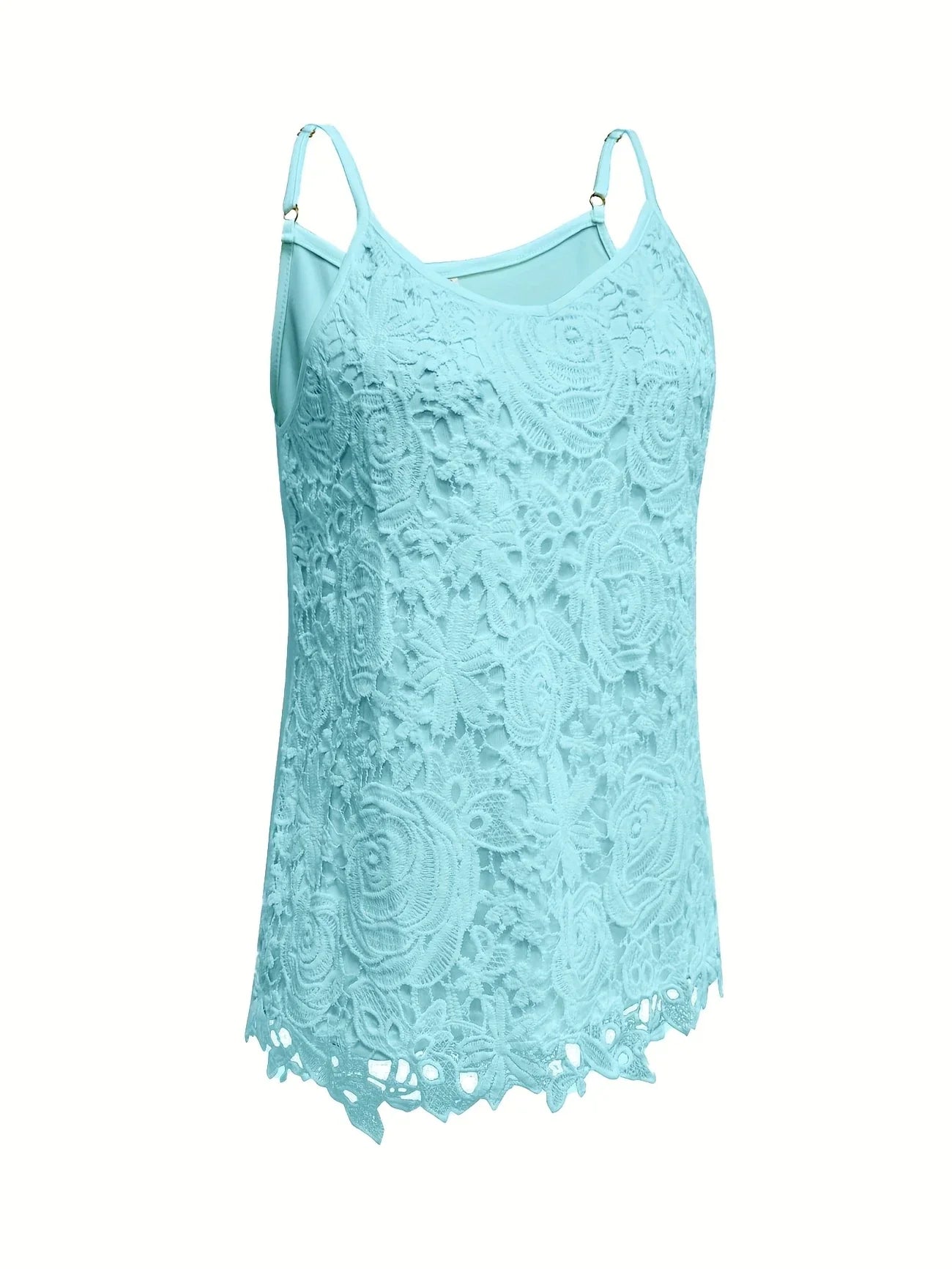 Kirsty | Elegant Sleeveless Lace Top With V Neck
