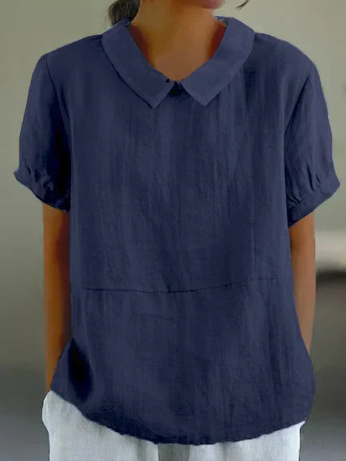 Emery | Relaxed Fit Collared Blouse