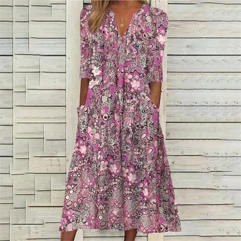Jannama | Elegant Summer Dress With Belly Coverage