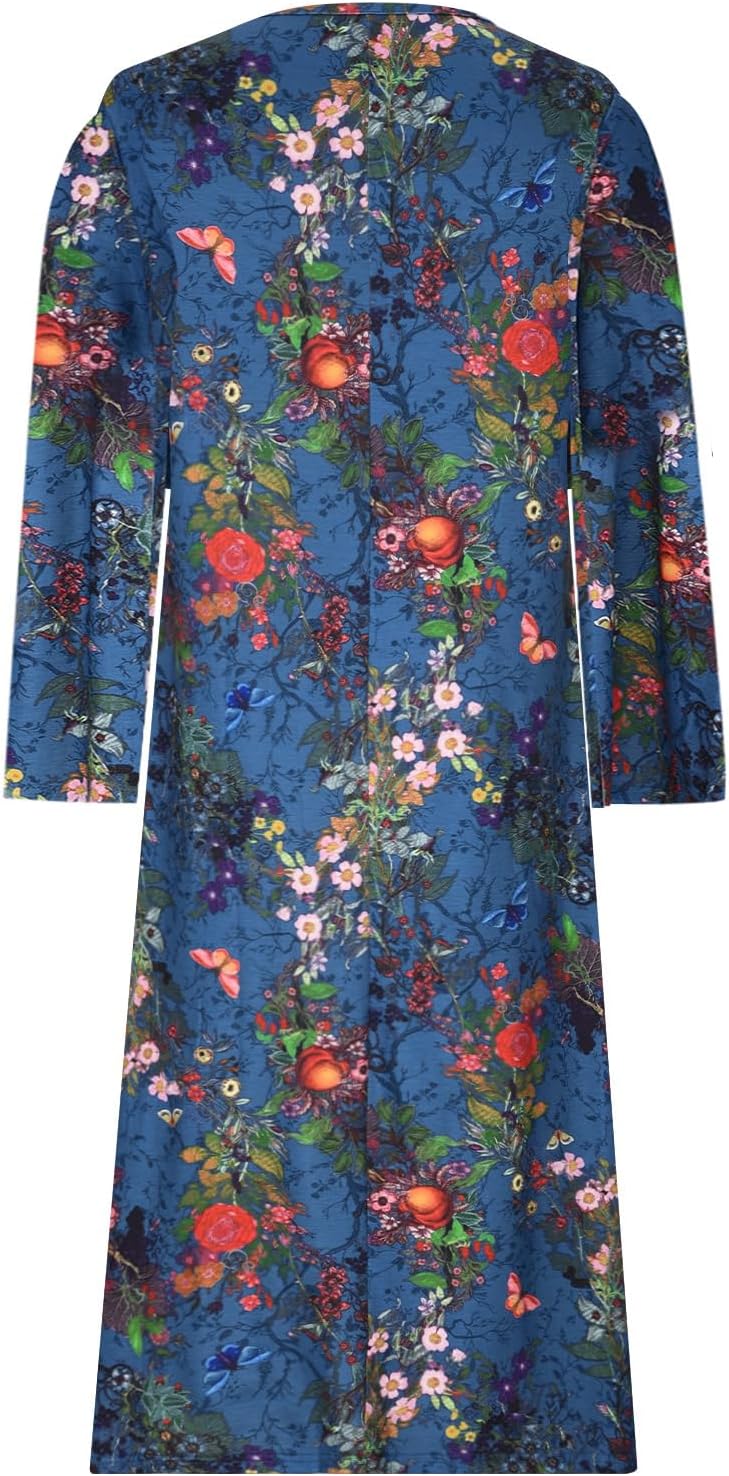 Talei | Butterfly Print Long Dress