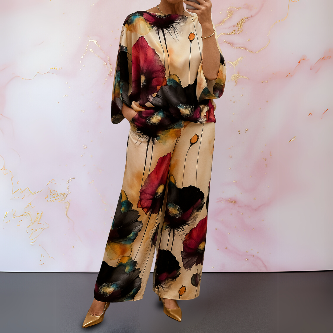 Jennifer | Satin Two-piece Women's Set