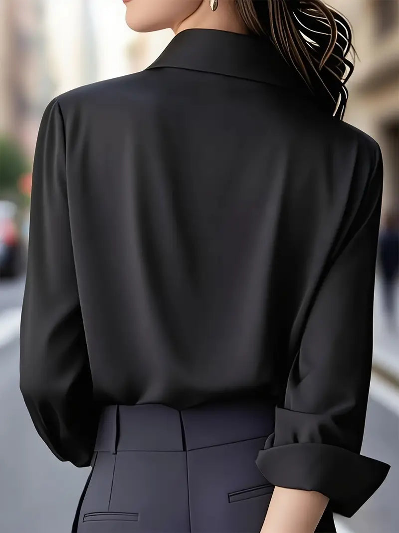 Rica | Elegant Long Sleeve Button Down Shirt