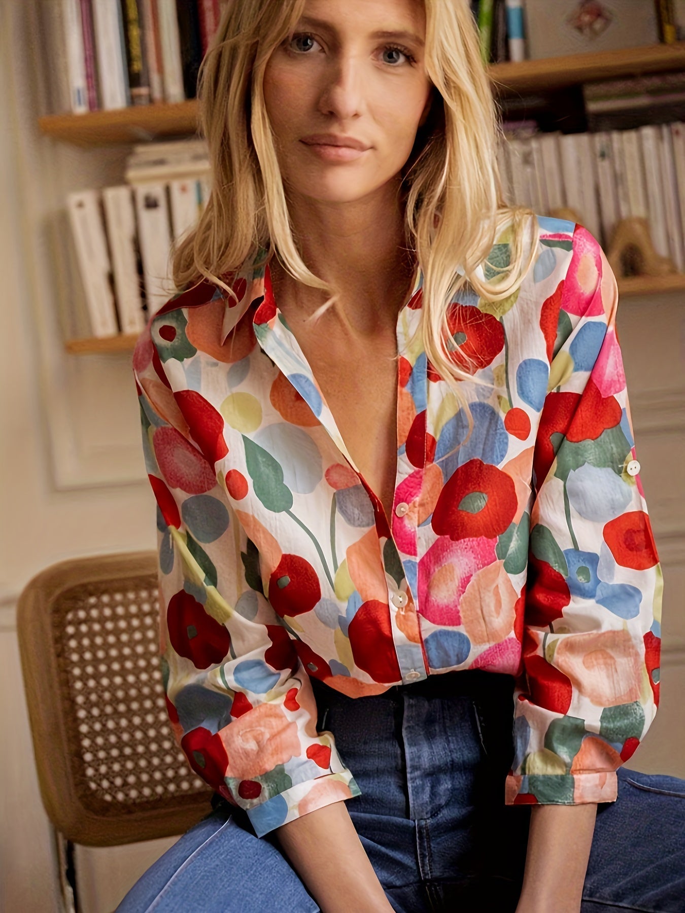 Elidi | Colourful Floral Blouse