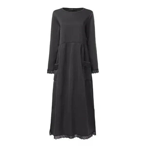 Stella | Maxi dress in wool and cotton