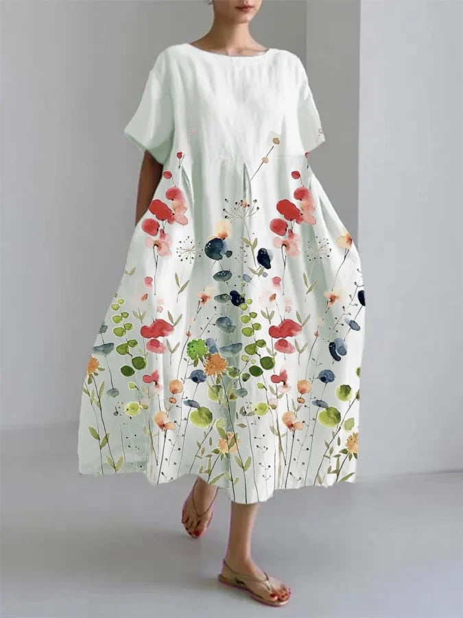 Isabelle | Floral Dress with Flowing Fit