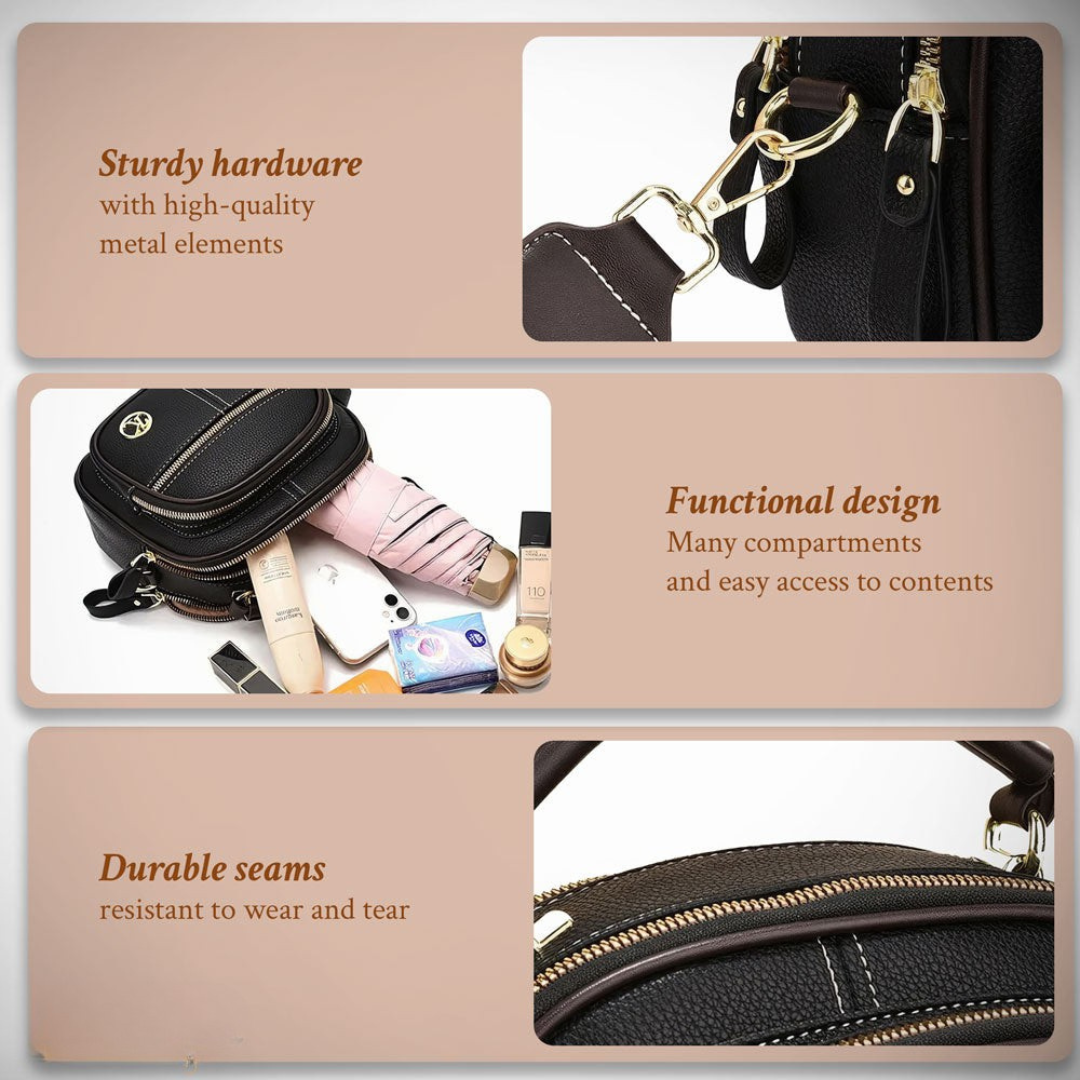 Liora Castelli | Molly’s Timeless Sophistication Bag with Shoulder Strap
