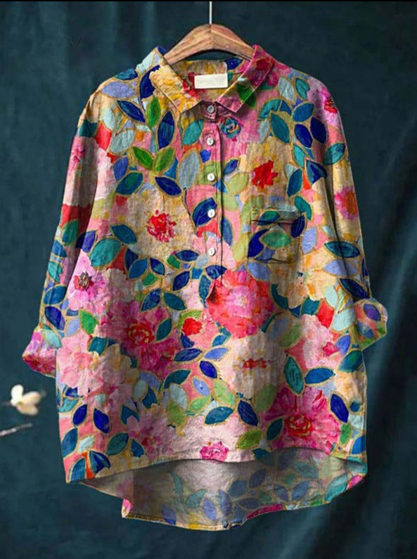 Kaia | Classic Floral Blouse