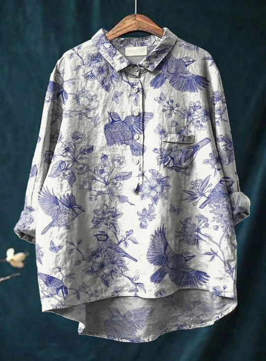 Kaia | Classic Floral Blouse