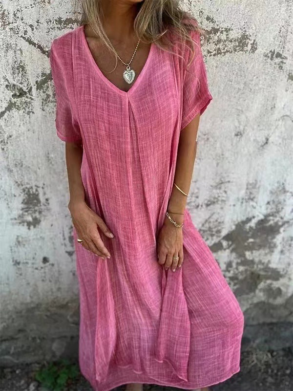 Teawara | Comfortable dress with V-neckline