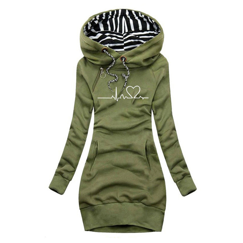Yaralla | Dress-Sweater with Heartbeat Print