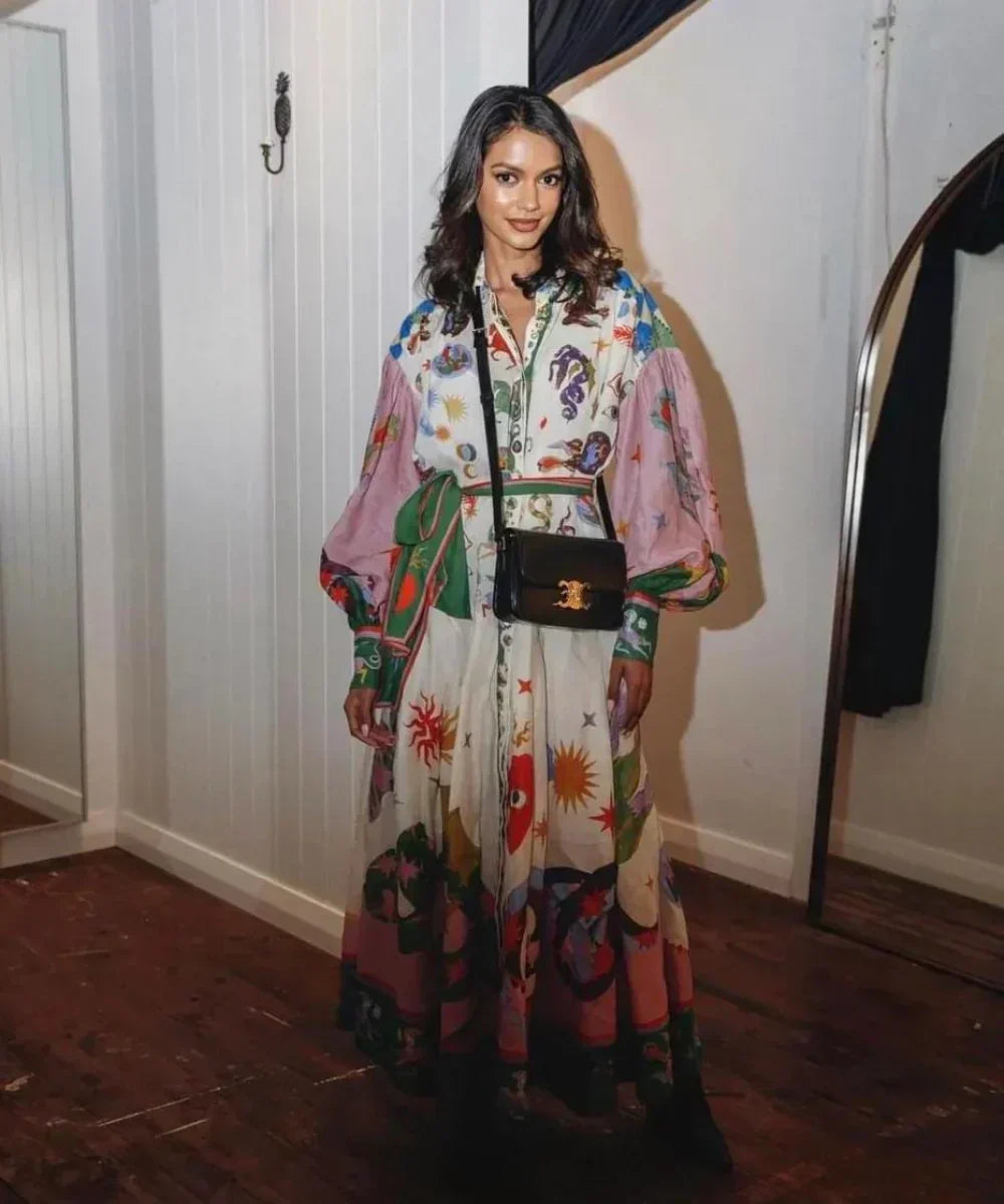 Estrella | Colourful Maxi Dress