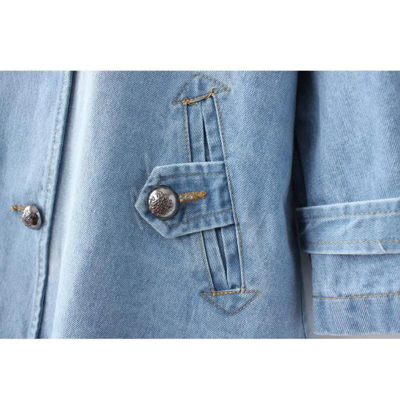 Moeralia | Stylish Denim Cape Coat