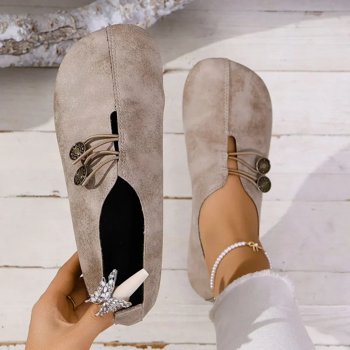 Serina | Supportive Suede Loafers