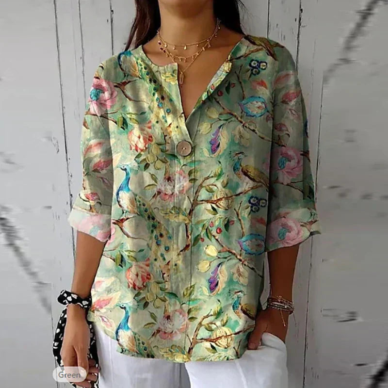 Jinky | Elegant Floral Blouse