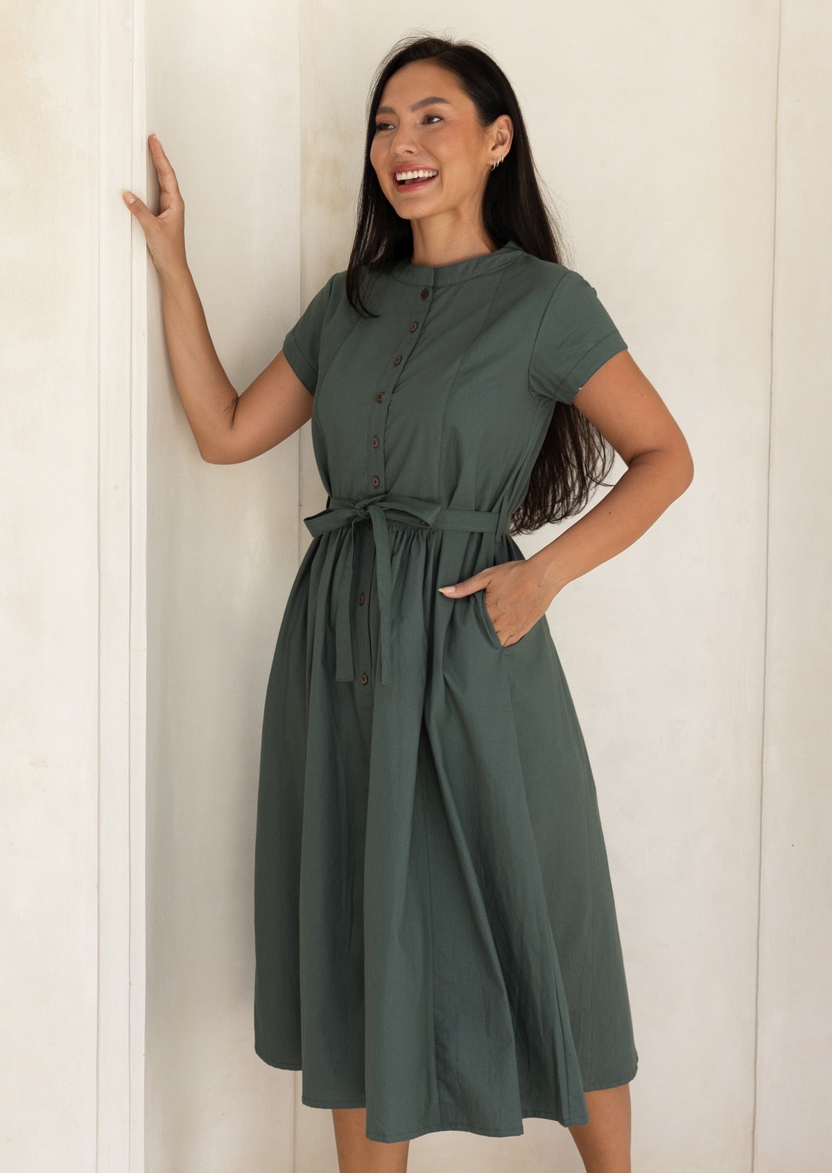 Faye | Dress Jungle Green
