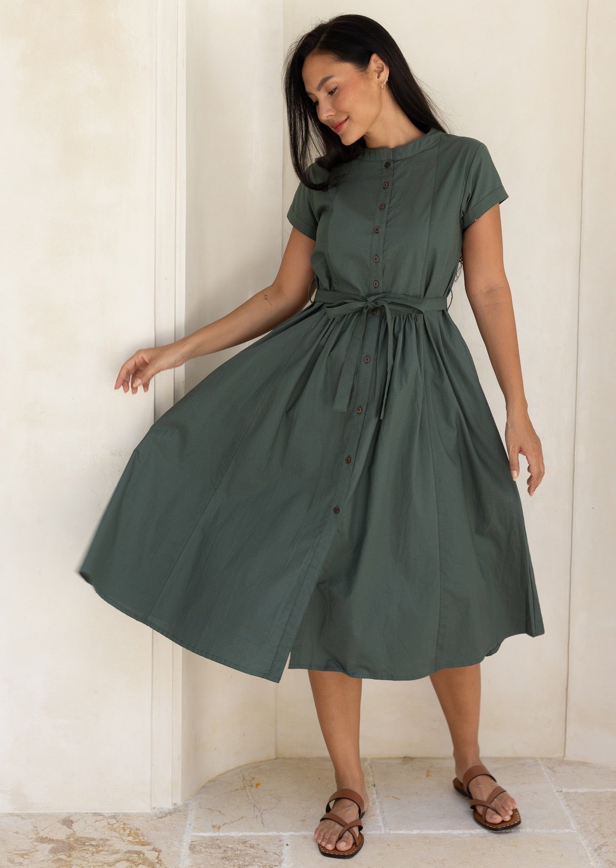 Faye | Dress Jungle Green