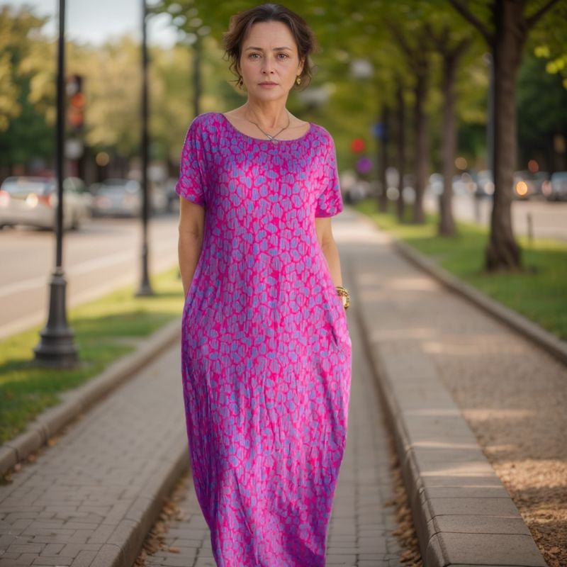Manaia |Stylish Dress with Vibrant Print