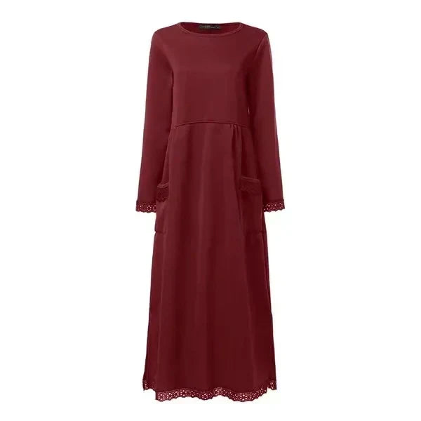 Stella | Maxi dress in wool and cotton