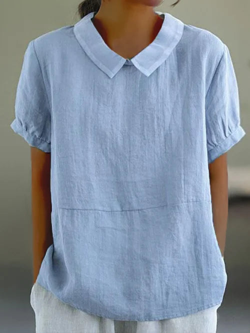 Emery | Relaxed Fit Collared Blouse
