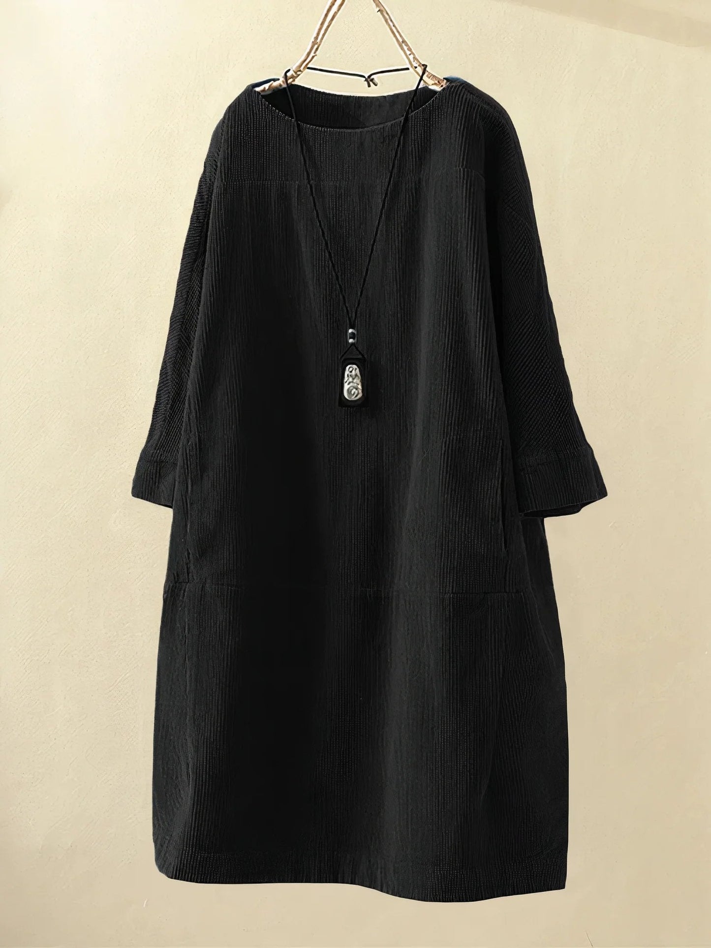 Yalina | Vintage Corduroy Relaxed Dress