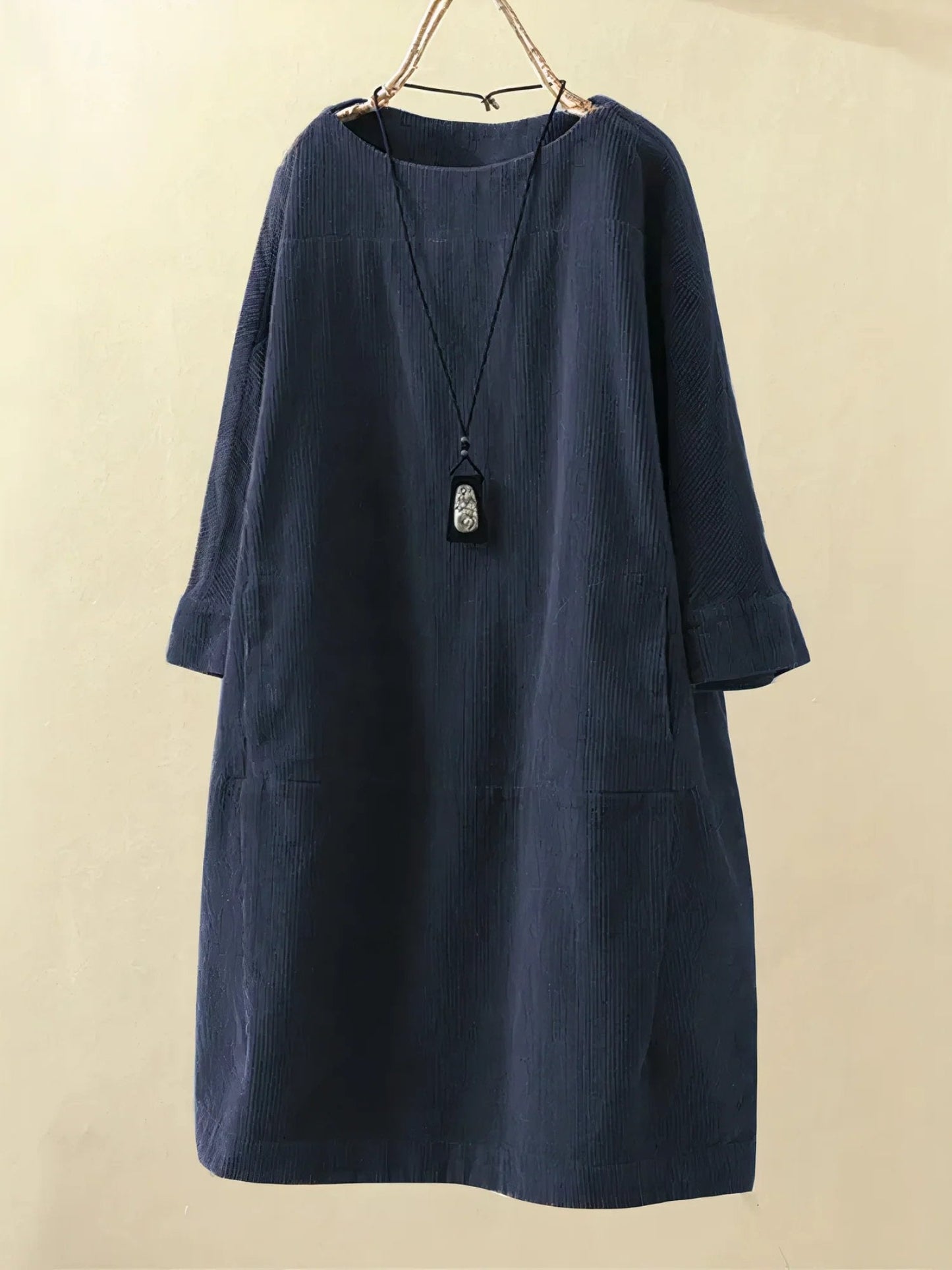Yalina | Vintage Corduroy Relaxed Dress