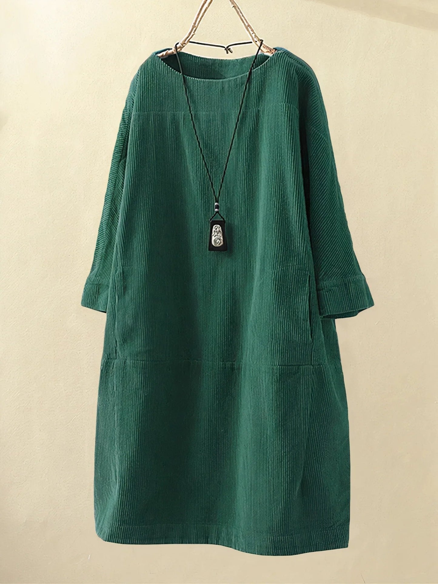 Yalina | Vintage Corduroy Relaxed Dress