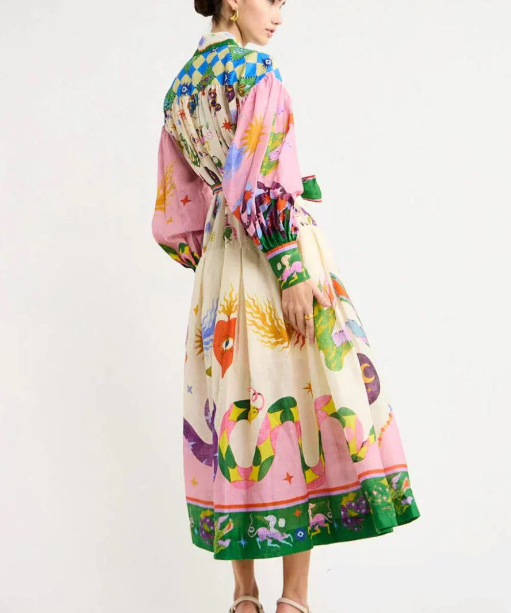 Estrella | Colourful Maxi Dress