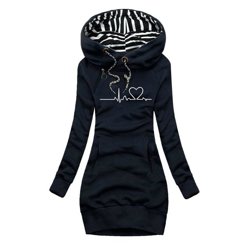 Yaralla | Dress-Sweater with Heartbeat Print