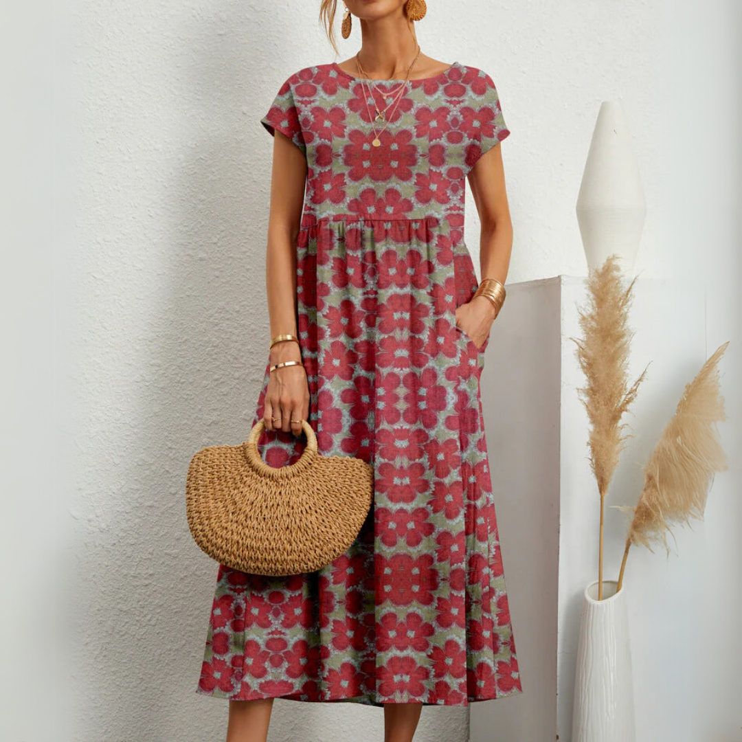 Manika | Breezy Floral Midi Dress