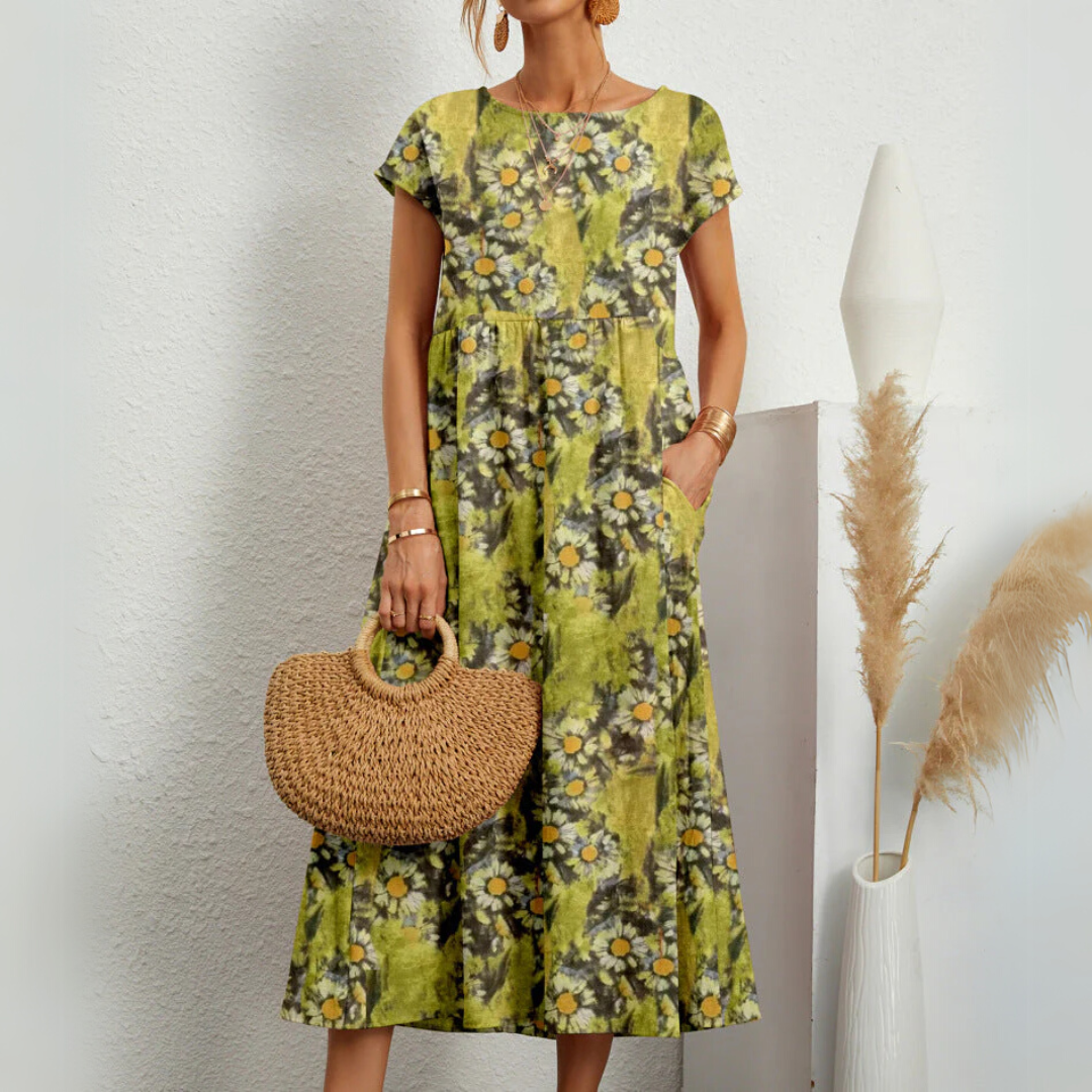 Manika | Breezy Floral Midi Dress