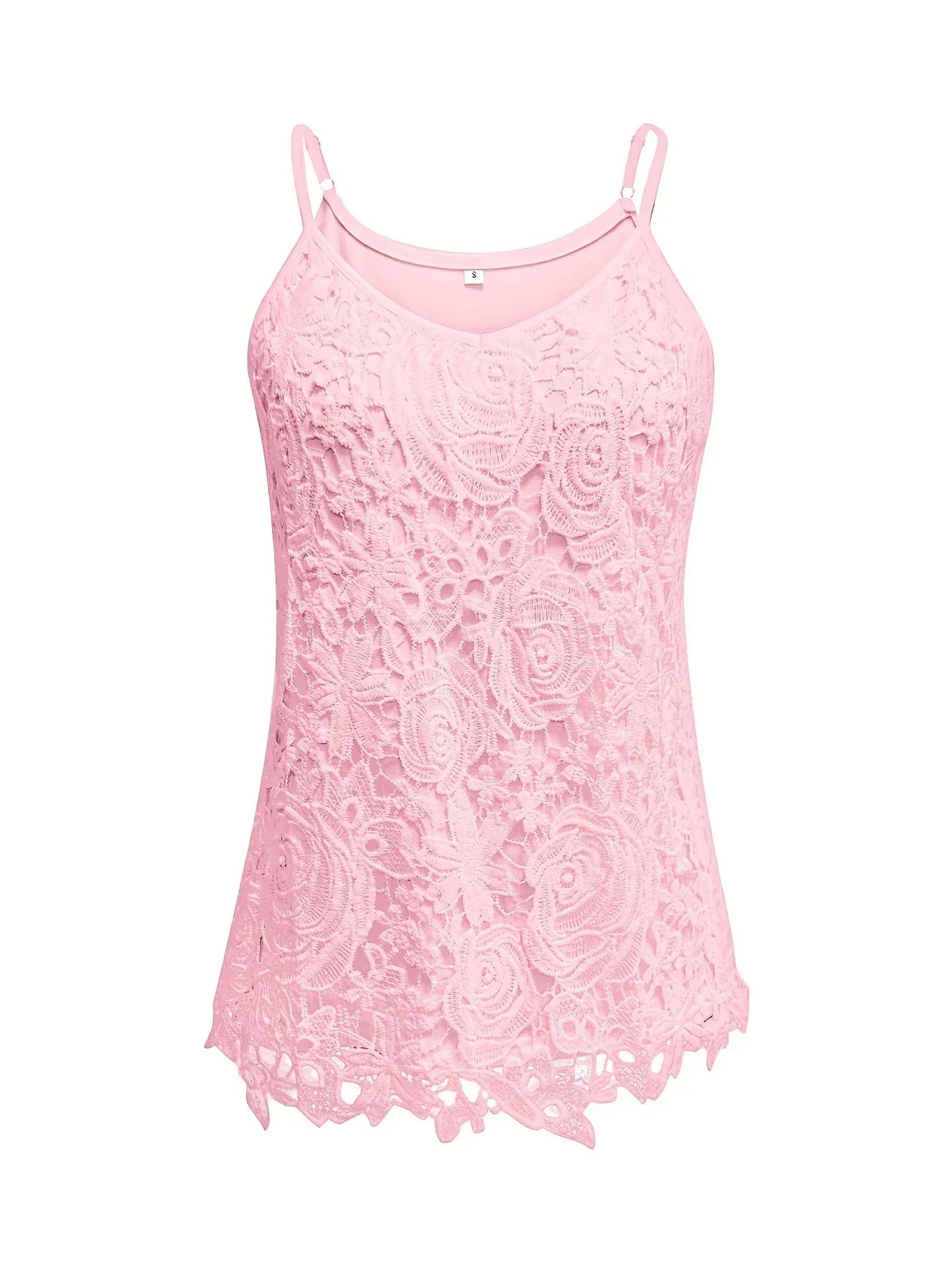 Kirsty | Elegant Sleeveless Lace Top With V Neck