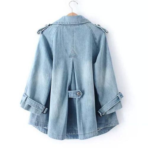 Moeralia | Stylish Denim Cape Coat