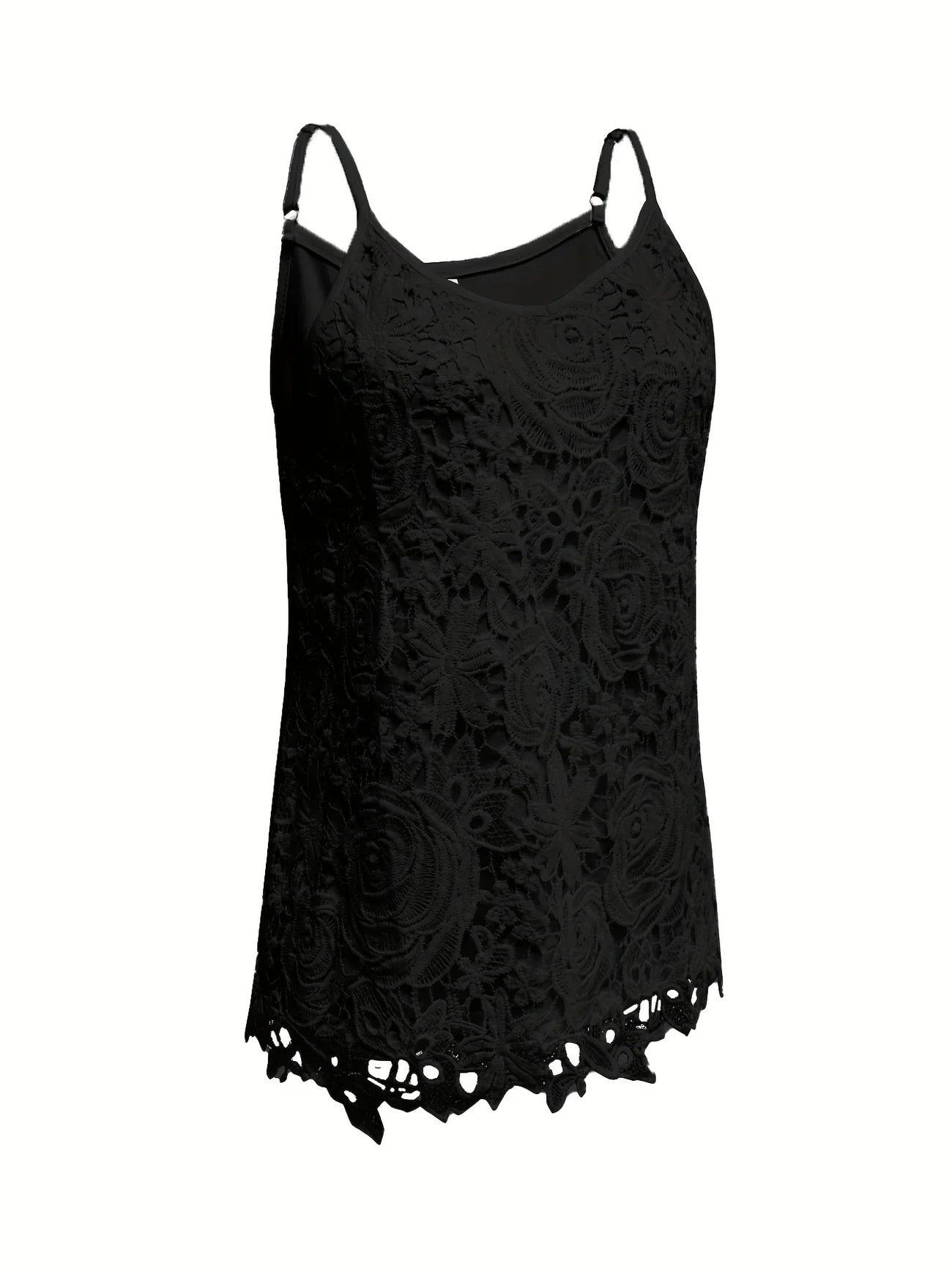 Kirsty | Elegant Sleeveless Lace Top With V Neck
