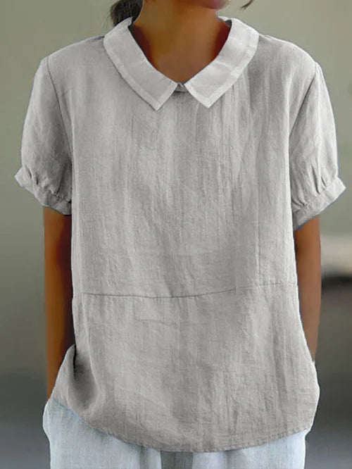 Emery | Relaxed Fit Collared Blouse