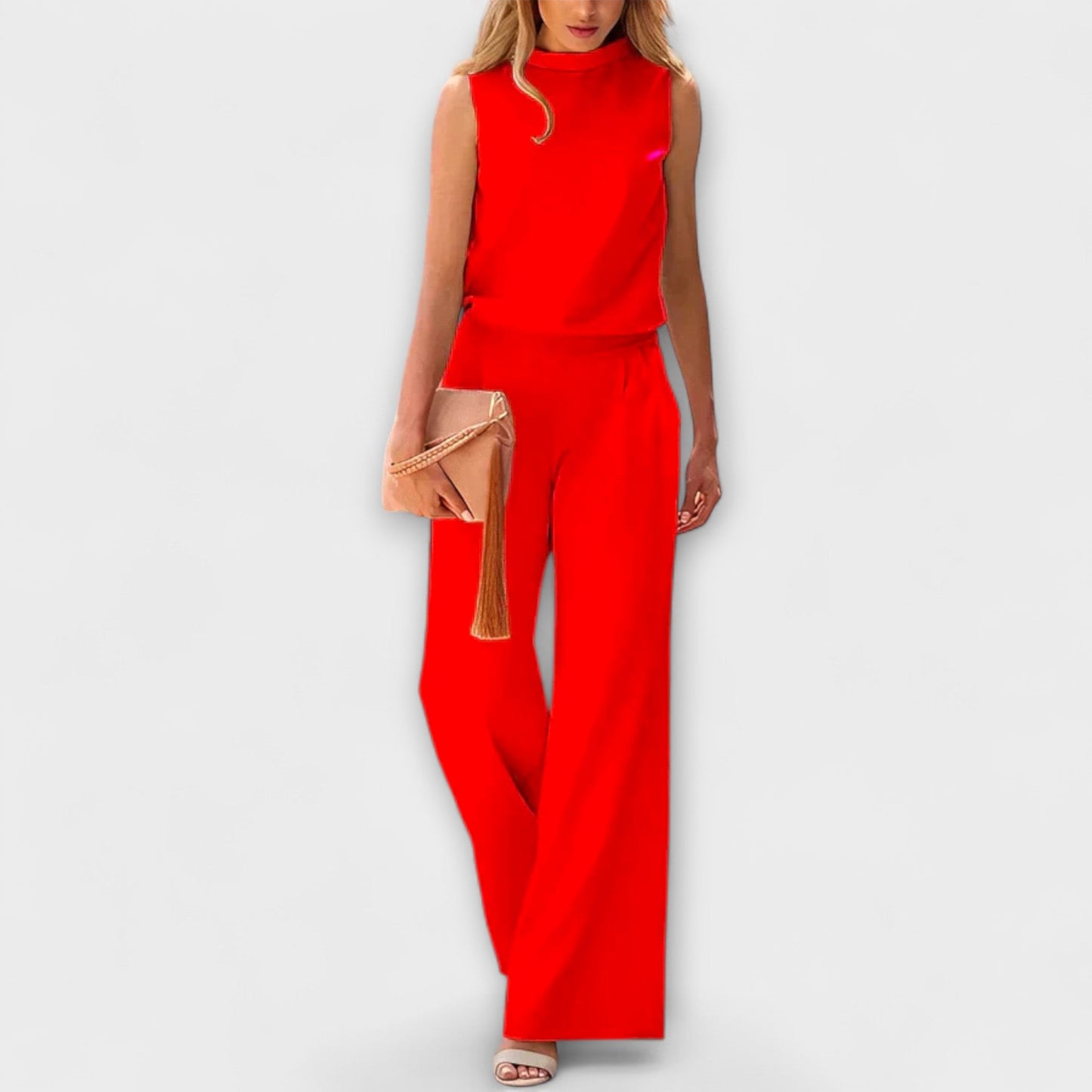 Vanessa | Jumpsuit in Satin Look