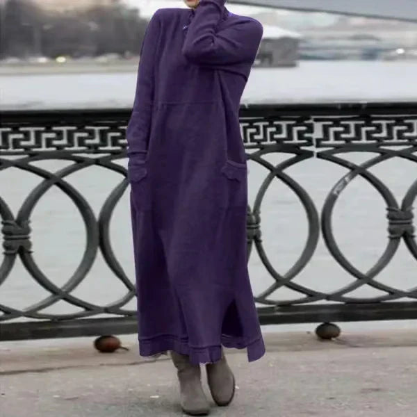 Stella | Maxi dress in wool and cotton