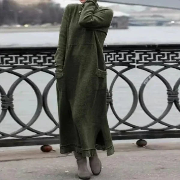 Stella | Maxi dress in wool and cotton