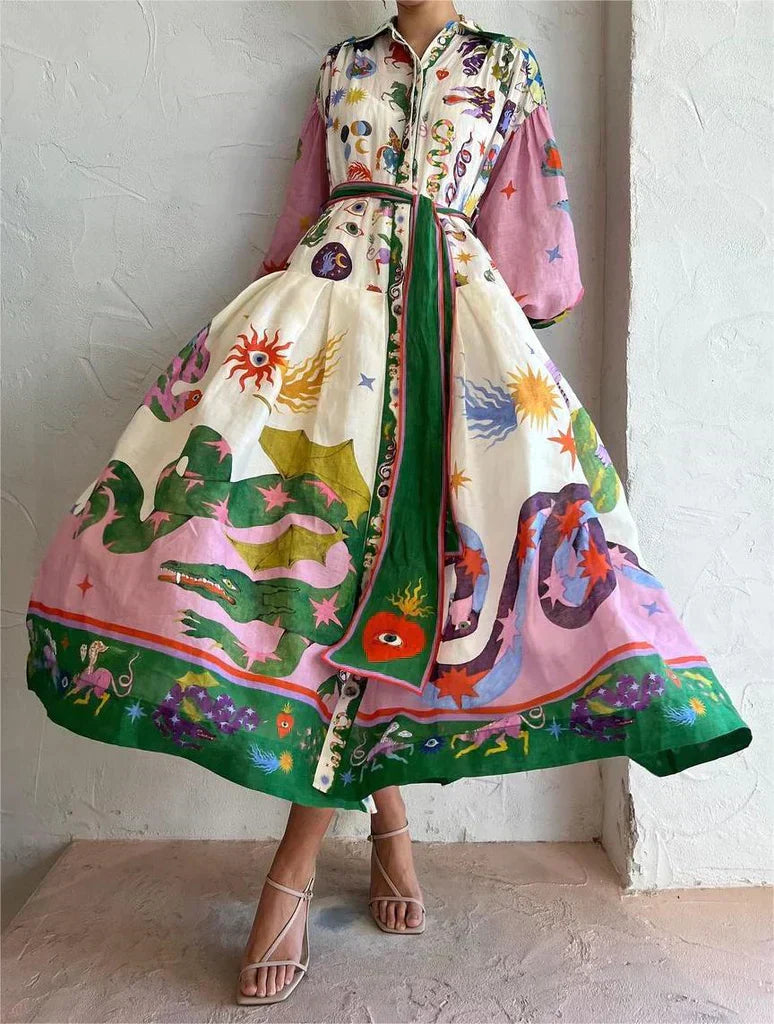 Estrella | Colourful Maxi Dress