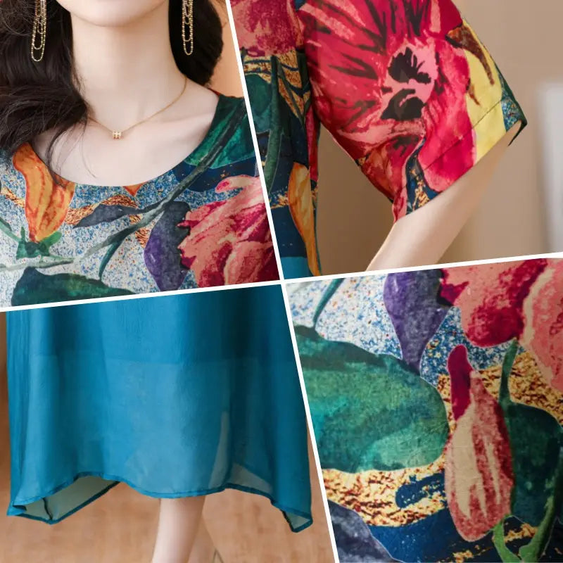Shenn | Elegant Floral Print Dress